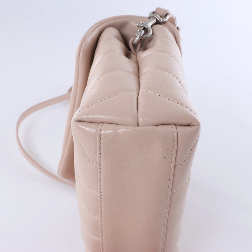 Bolso de hombro grande de piel Tribute de Saint Laurent Paris en marrón