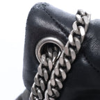 Saint Laurent Paris Loulou Puffer Leather Chain Shoulder Bag in Black 577476