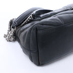 Saint Laurent Paris Loulou Puffer Leather Chain Shoulder Bag in Black 577476