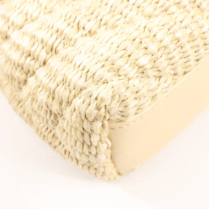 Saint Laurent Paris Loulou Raffia x Leather Crossbody Bag in Beige 467072