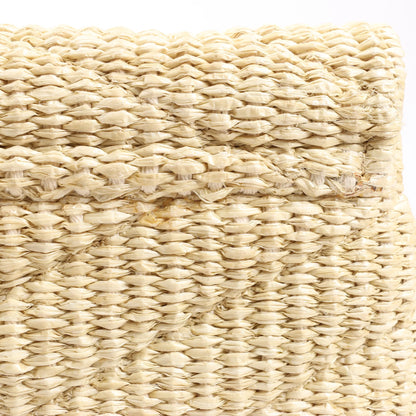 Saint Laurent Paris Loulou Raffia x Leather Crossbody Bag in Beige 467072