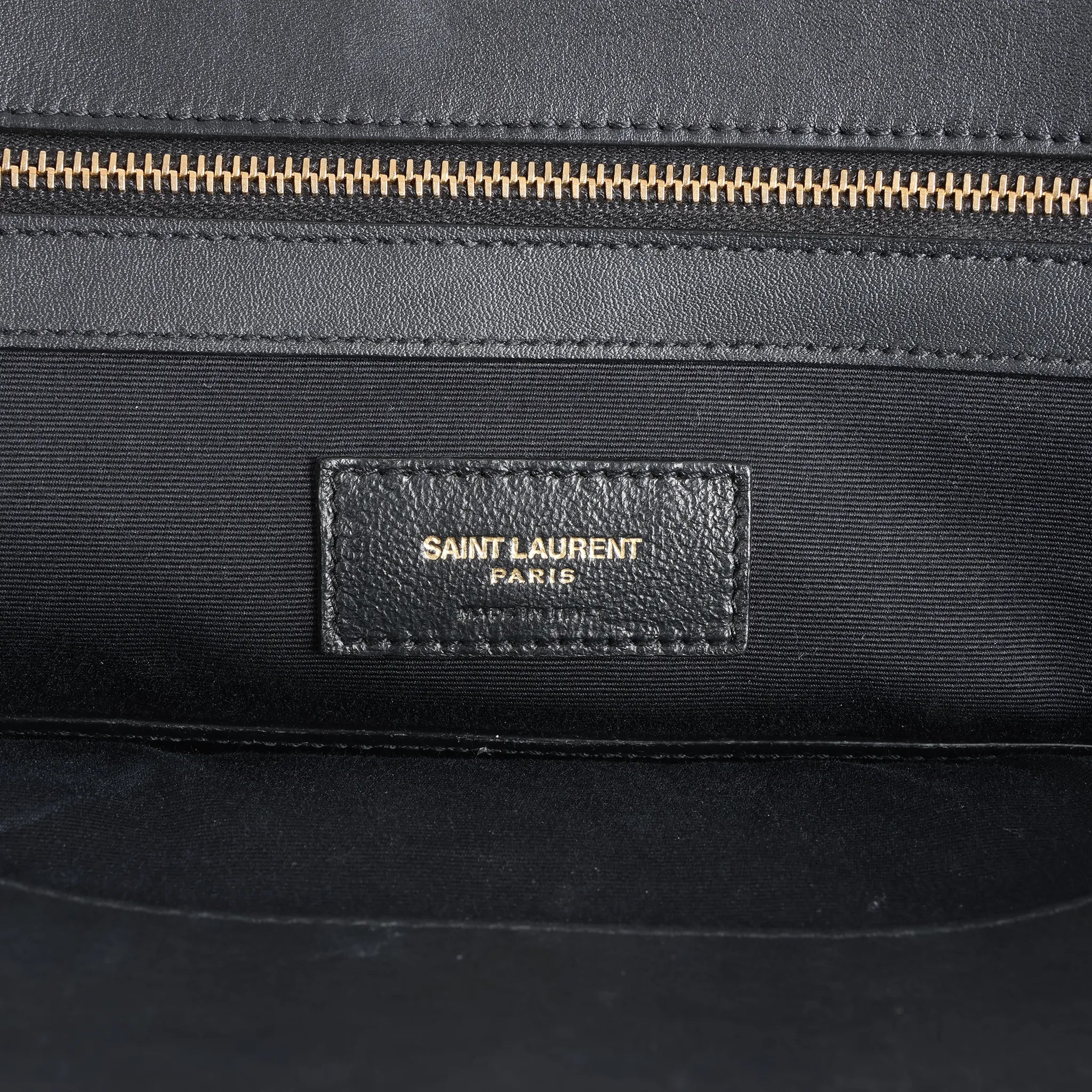 Saint Laurent Paris Manhattan Leather Shoulder bag in Black 553745