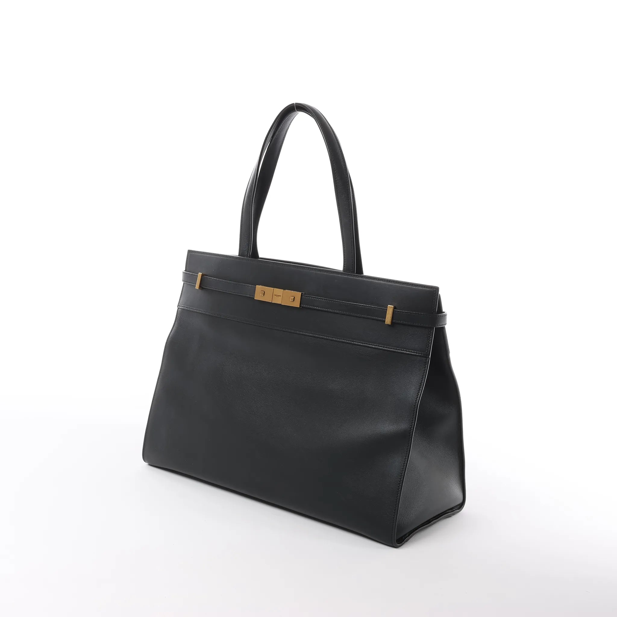 Saint Laurent Paris Manhattan Leather Shoulder bag in Black 553745