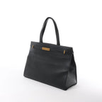Saint Laurent Paris Manhattan Leather Shoulder bag in Black 553745