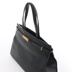 Saint Laurent Paris Manhattan Leather Shoulder bag in Black 553745