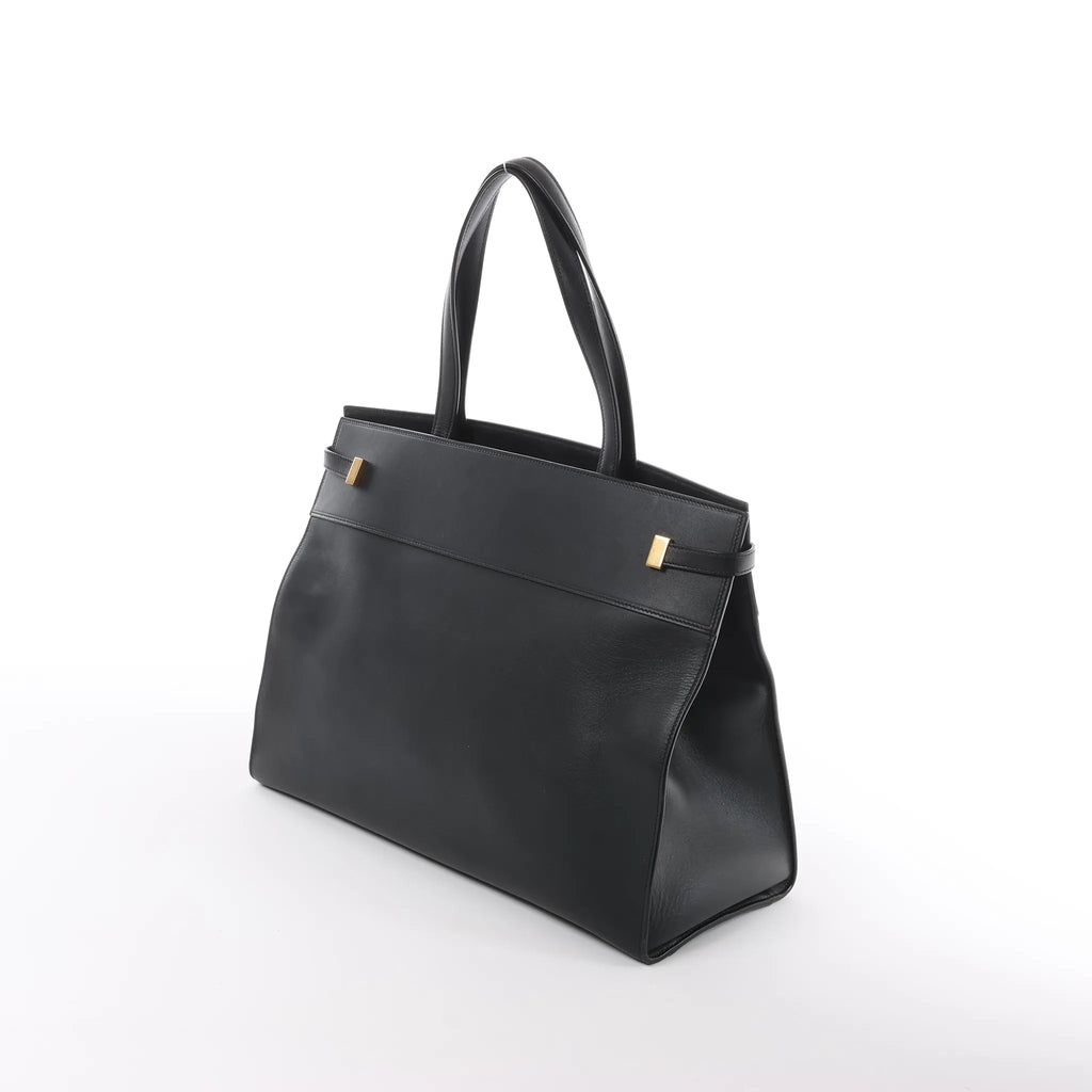 Saint Laurent Paris Manhattan Leather Shoulder bag in Black 553745