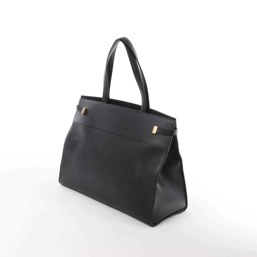Saint Laurent Paris Manhattan Leather Shoulder bag in Black 553745