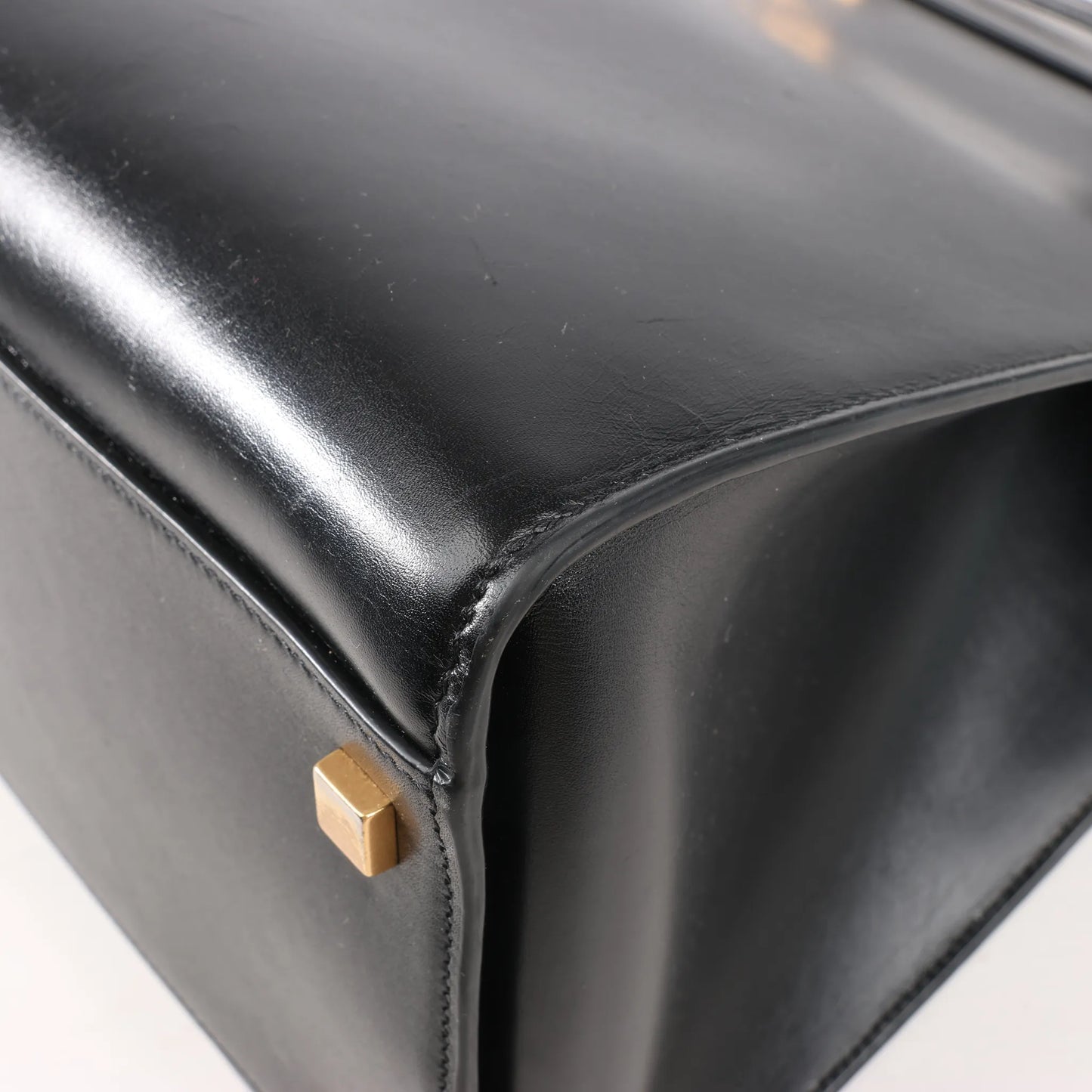 Sac bandoulière Saint Laurent Paris Manhattan en cuir noir 553745