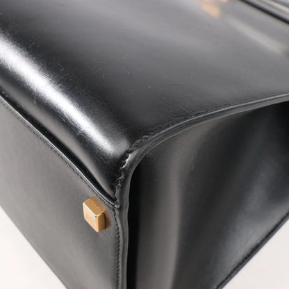 Sac bandoulière Saint Laurent Paris Manhattan en cuir noir 553745