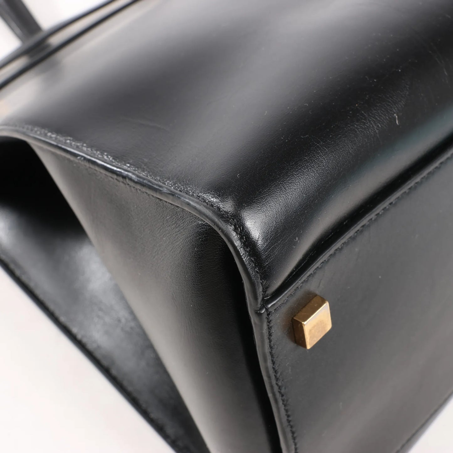 Sac bandoulière Saint Laurent Paris Manhattan en cuir noir 553745
