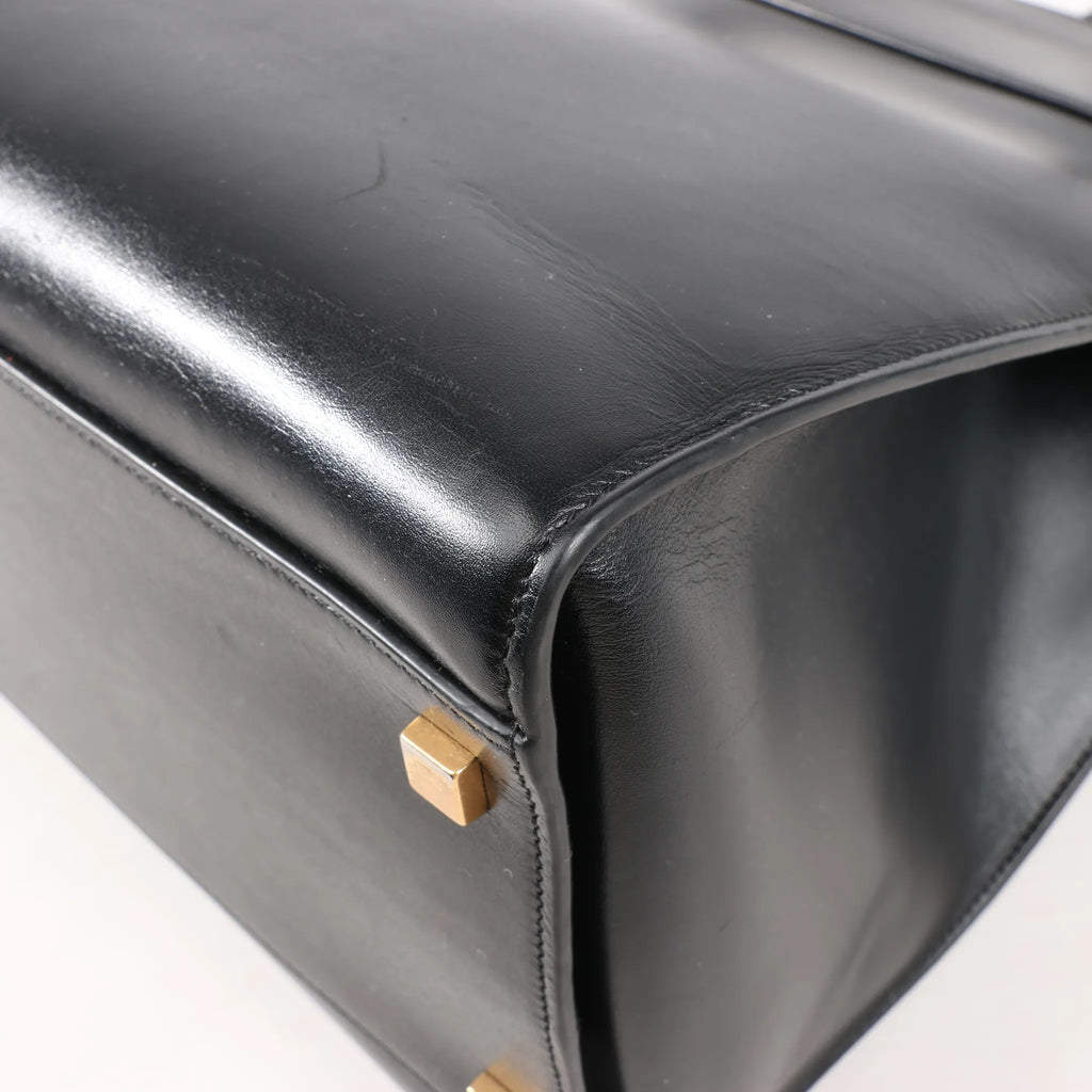 Saint Laurent Paris Manhattan Leather Shoulder bag in Black 553745