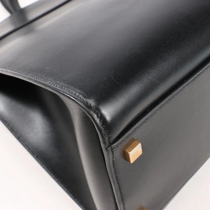 Saint Laurent Paris Manhattan Leather Shoulder bag in Black 553745