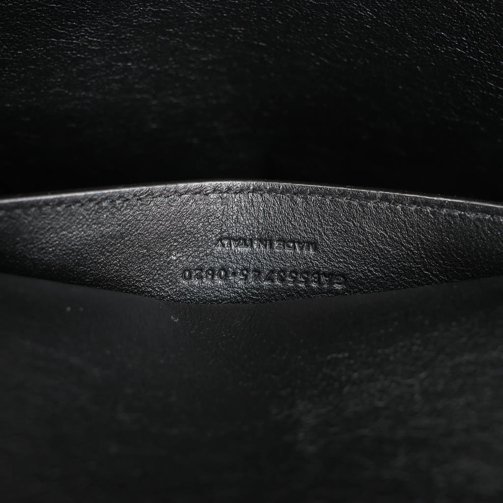 Saint Laurent Paris Manhattan Leather Shoulder bag in Black 553745