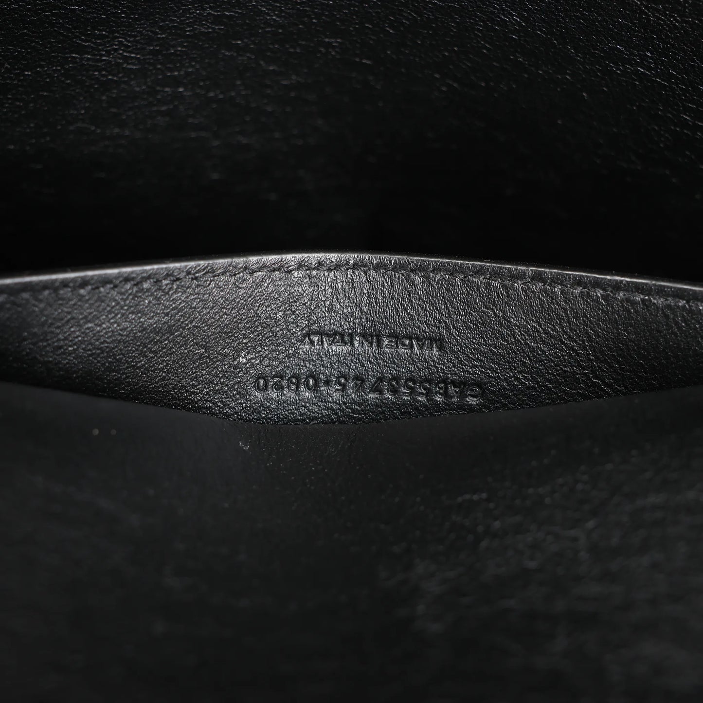 Sac bandoulière Saint Laurent Paris Manhattan en cuir noir 553745