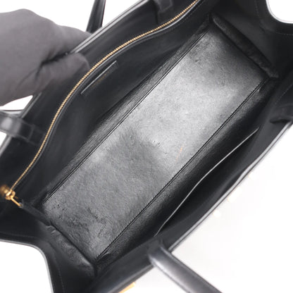 Sac bandoulière Saint Laurent Paris Manhattan en cuir noir 553745