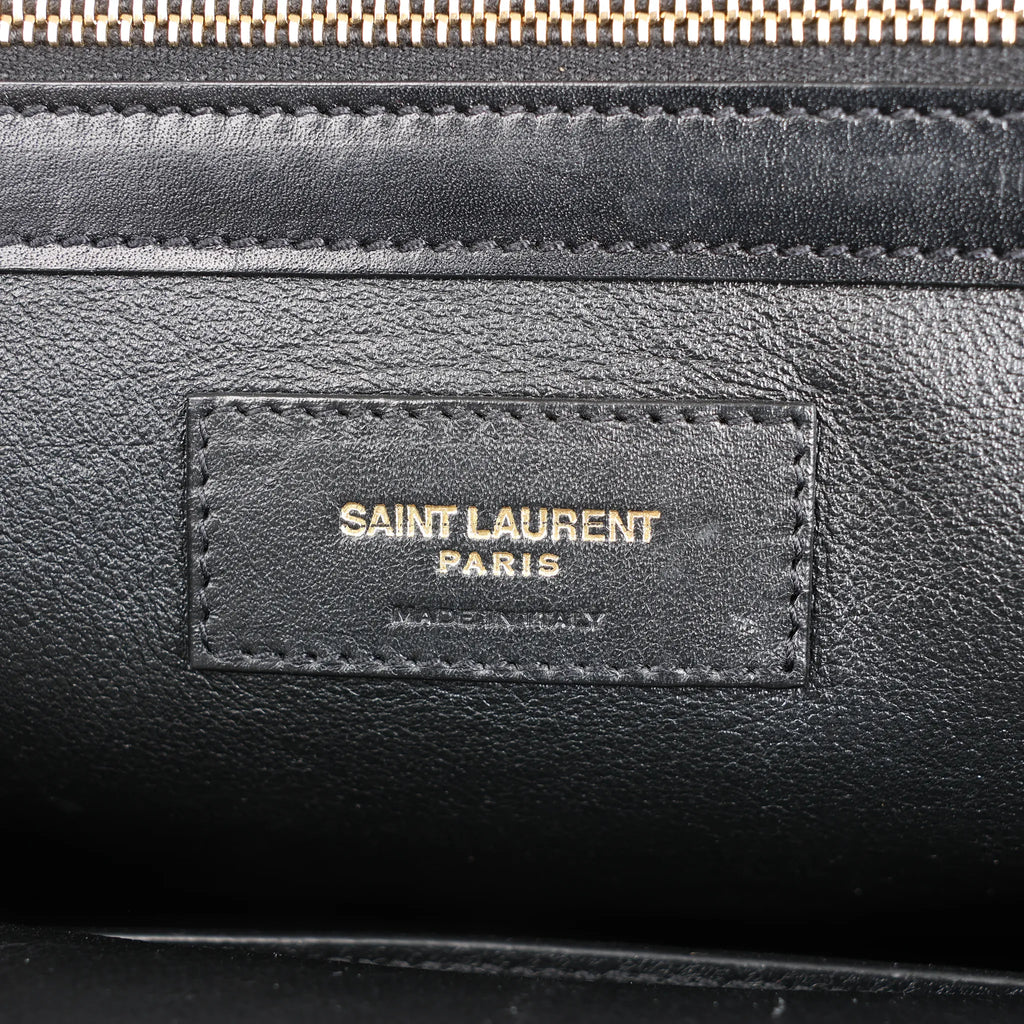 Saint Laurent Paris Manhattan Leather Shoulder bag in Black 553745