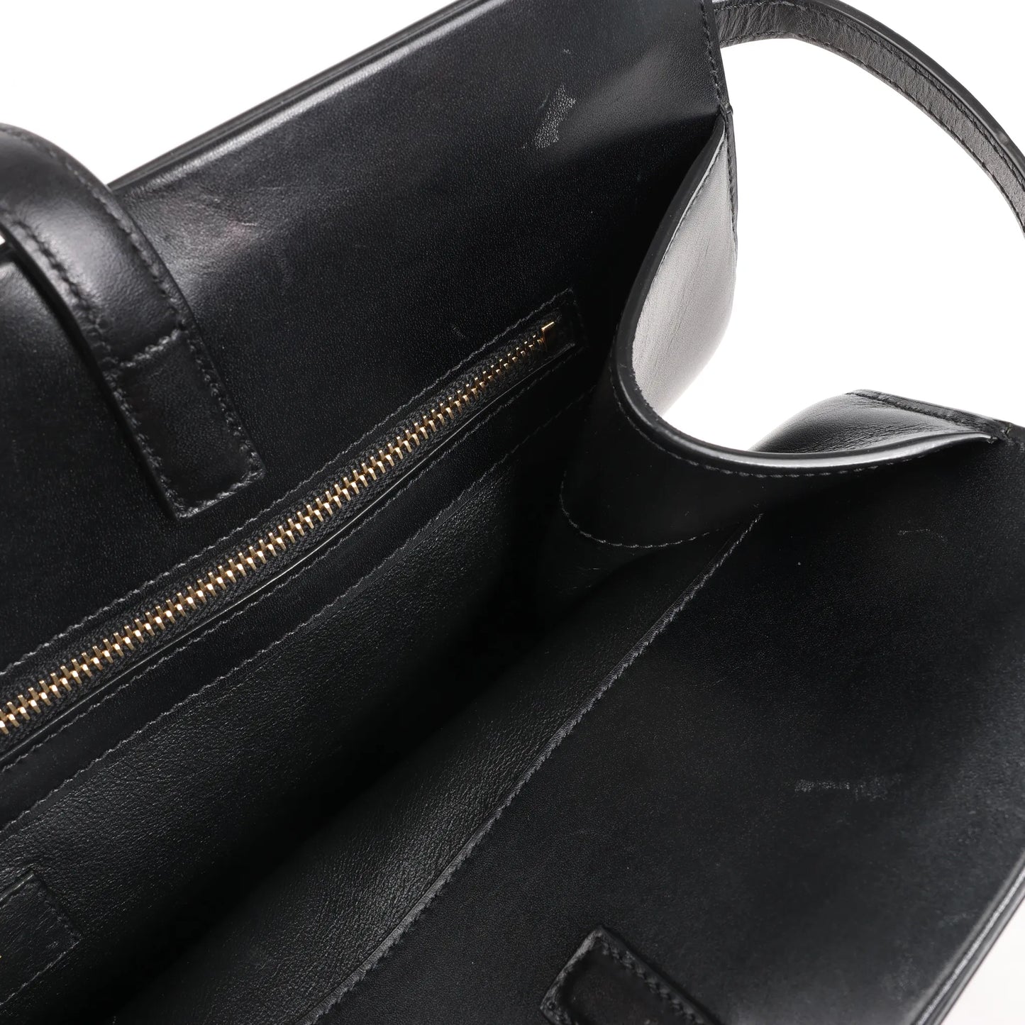 Sac bandoulière Saint Laurent Paris Manhattan en cuir noir 553745