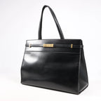 Saint Laurent Paris Manhattan Leather Shoulder bag in Black 553745