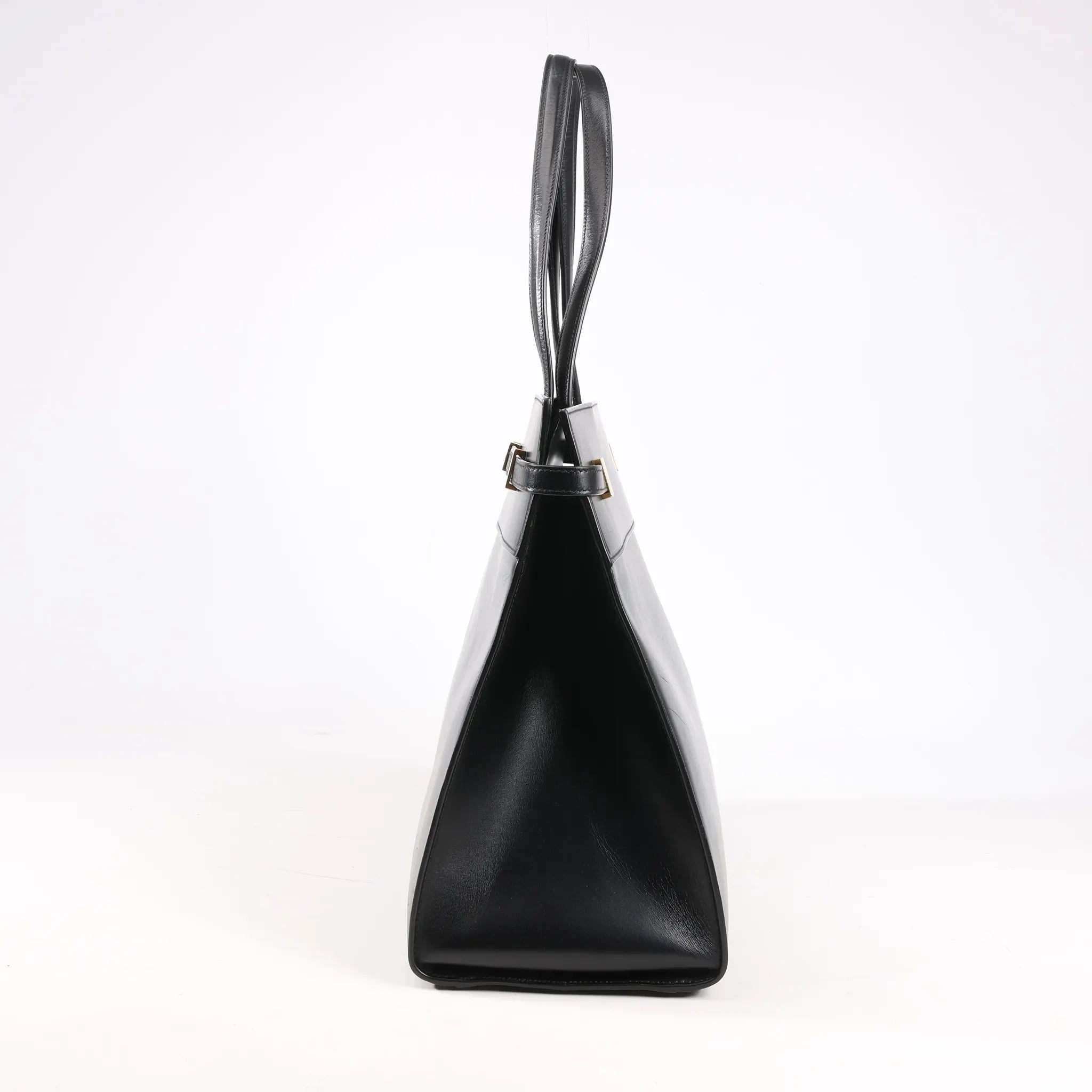 Saint Laurent Paris Manhattan Leather Shoulder bag in Black 553745