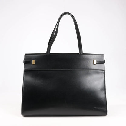 Sac bandoulière Saint Laurent Paris Manhattan en cuir noir 553745