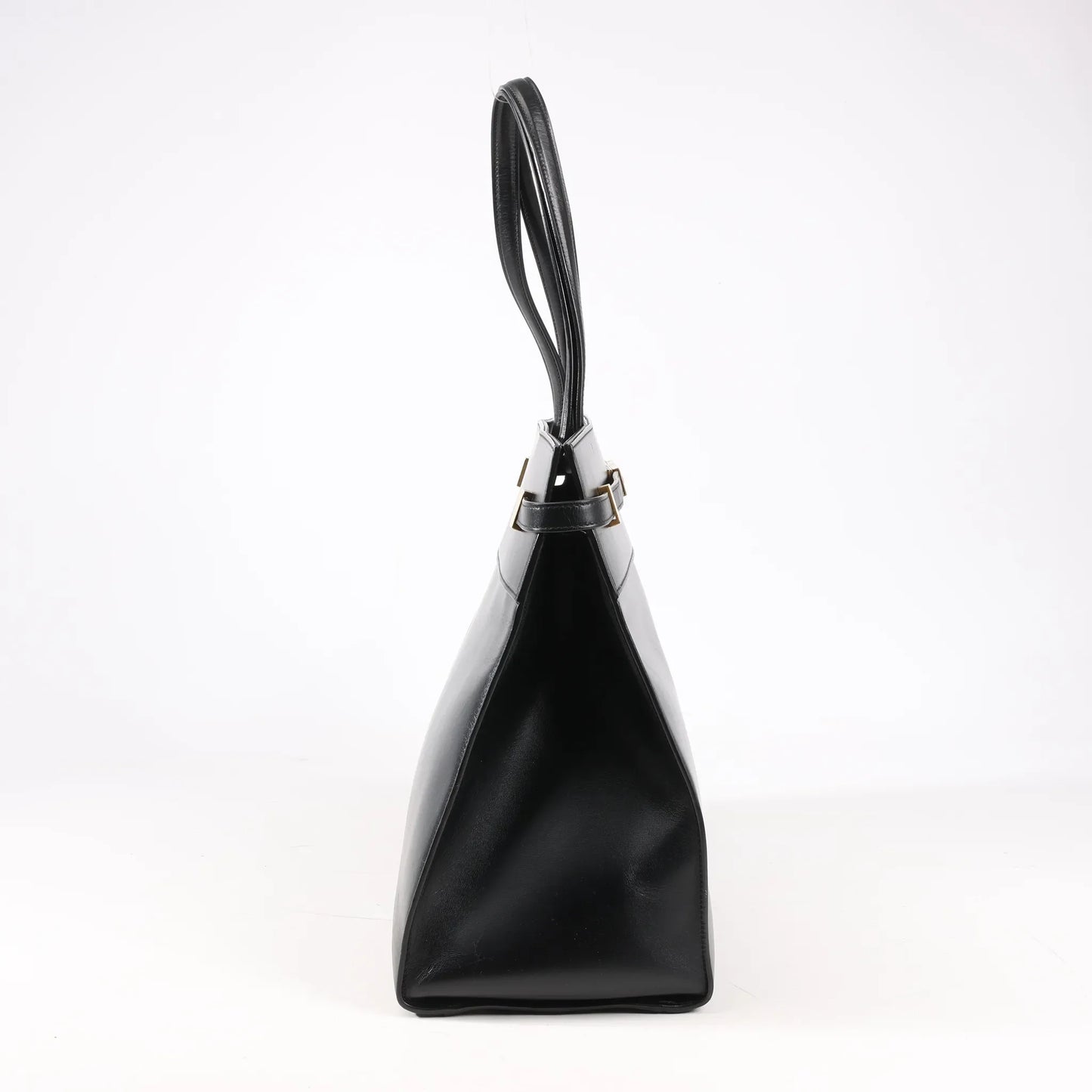 Sac bandoulière Saint Laurent Paris Manhattan en cuir noir 553745