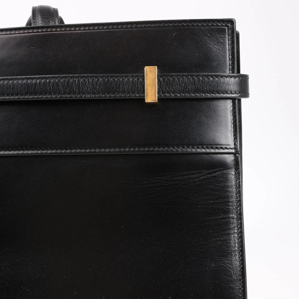 Saint Laurent Paris Manhattan Leather Shoulder bag in Black 553745
