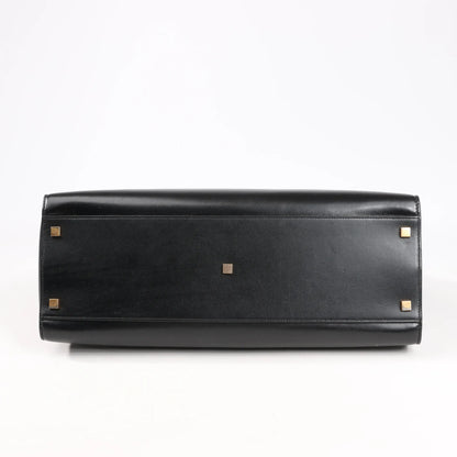 Sac bandoulière Saint Laurent Paris Manhattan en cuir noir 553745
