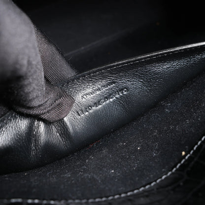 Saint Laurent Paris – Manhattan – Schultertasche in Kroko-Optik in Schwarz, 579271