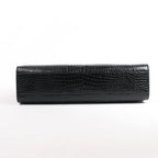 Saint Laurent Paris Manhattan Mock Croc Shoulder bag in Black 579271