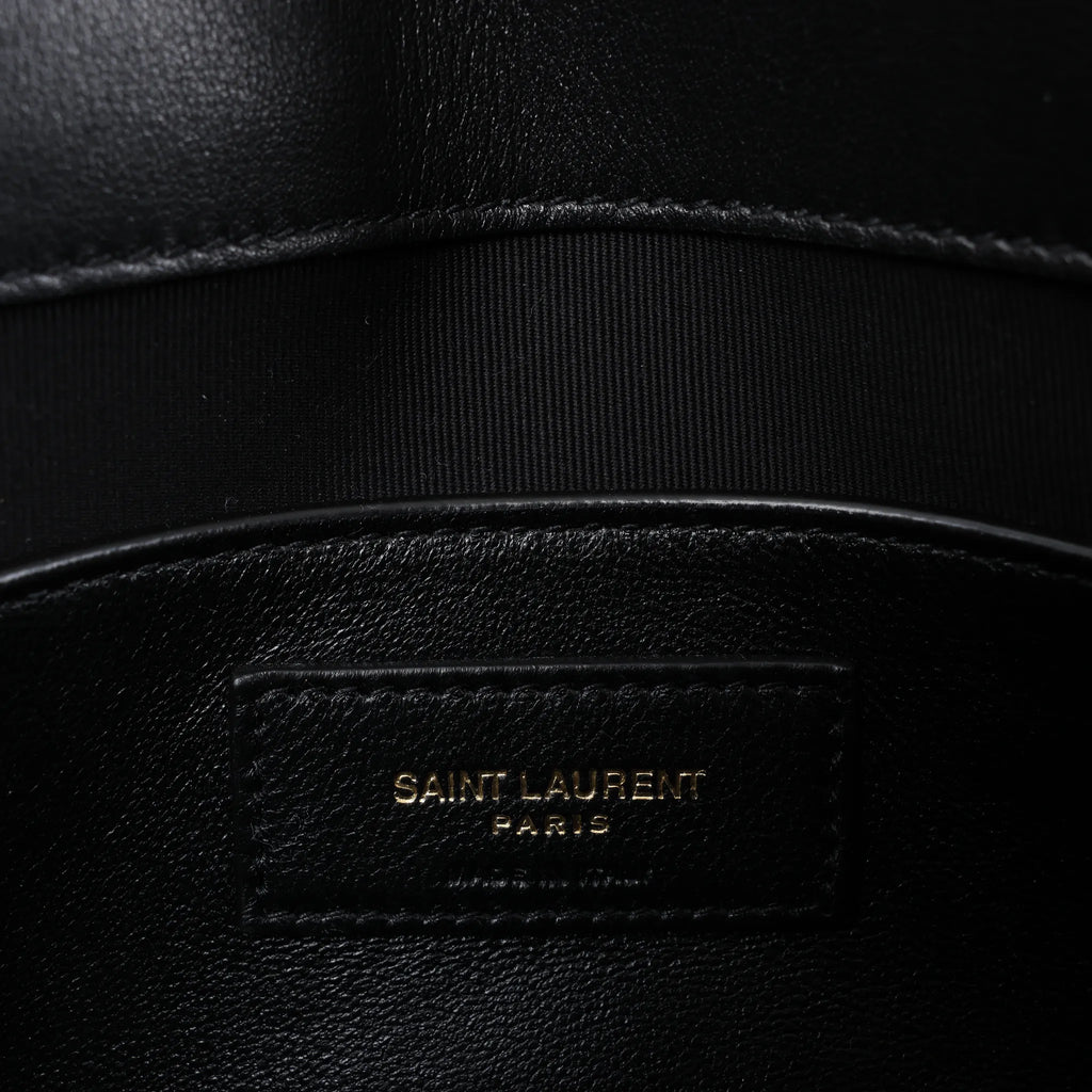 Saint Laurent Paris Manhattan Patent Leather Shoulder bag in Black 675626
