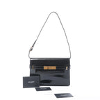 Saint Laurent Paris Manhattan Patent Leather Shoulder bag in Black 675626
