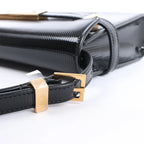 Saint Laurent Paris Manhattan Patent Leather Shoulder bag in Black 675626