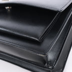 Saint Laurent Paris Medium Sunset Leather Chain Shoulder Bag in Black 498779