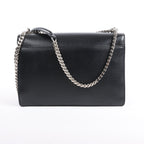 Saint Laurent Paris Medium Sunset Leather Chain Shoulder Bag in Black 498779