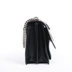 Saint Laurent Paris Medium Sunset Leather Chain Shoulder Bag in Black 498779