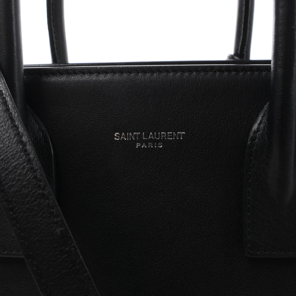 Saint Laurent Paris Sac de Jour Small Multi-Patch Leather 2Way Handbag in Black