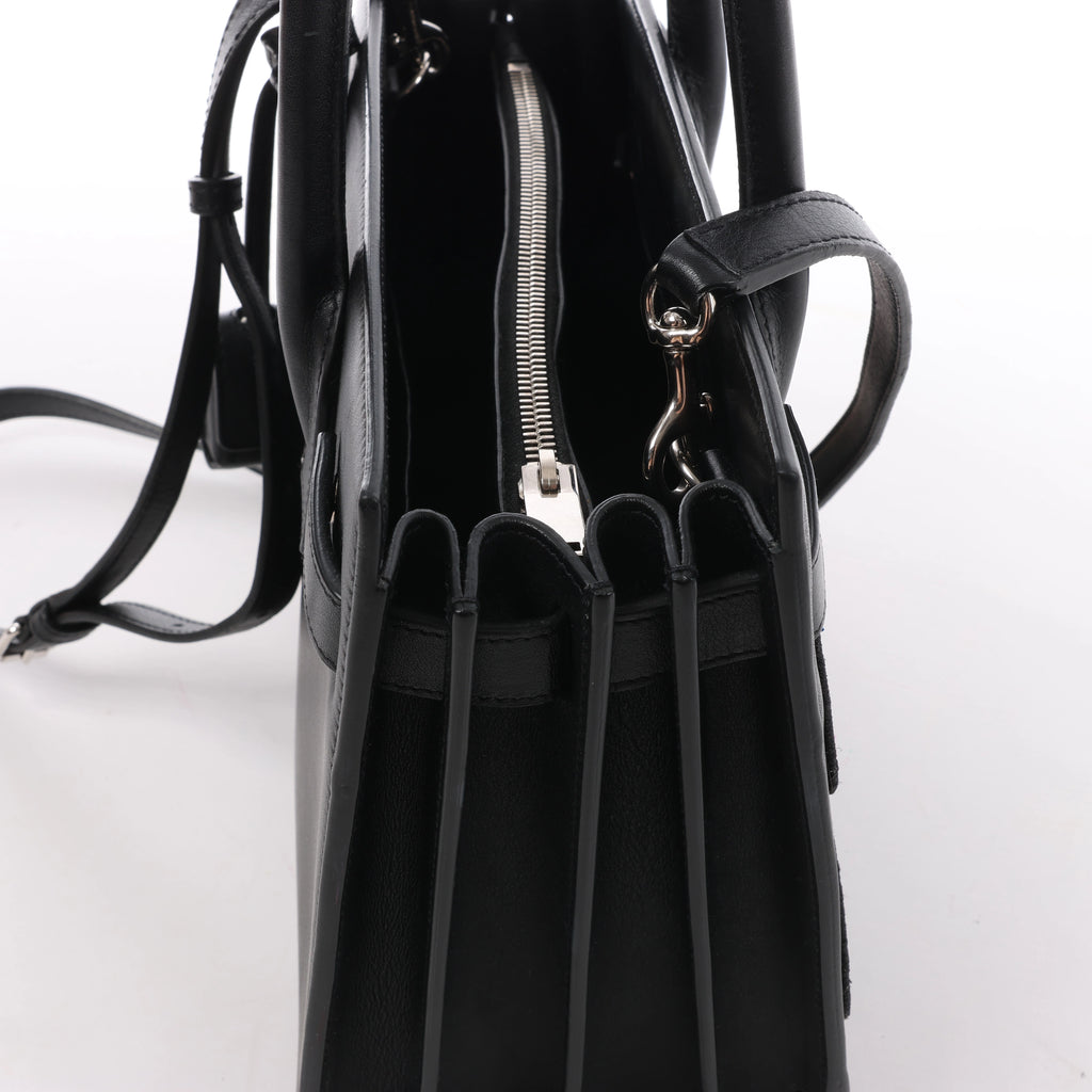 Saint Laurent Paris Sac de Jour Small Multi-Patch Leather 2Way Handbag in Black