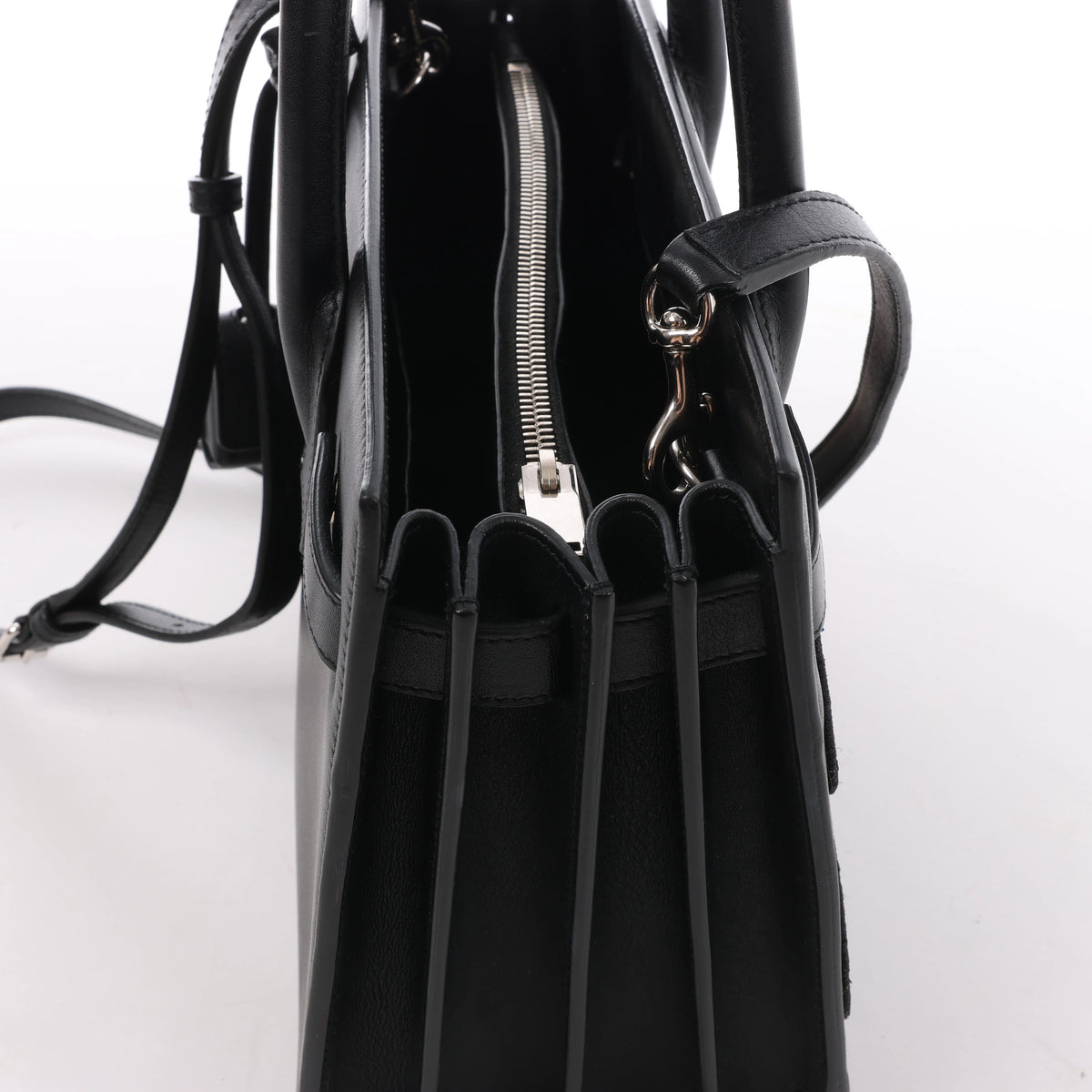 Saint Laurent Paris Sac de Jour Small Multi-Patch Leather 2Way Handbag in Black