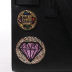 Saint Laurent Paris Sac de Jour Small Multi-Patch Leather 2Way Handbag in Black