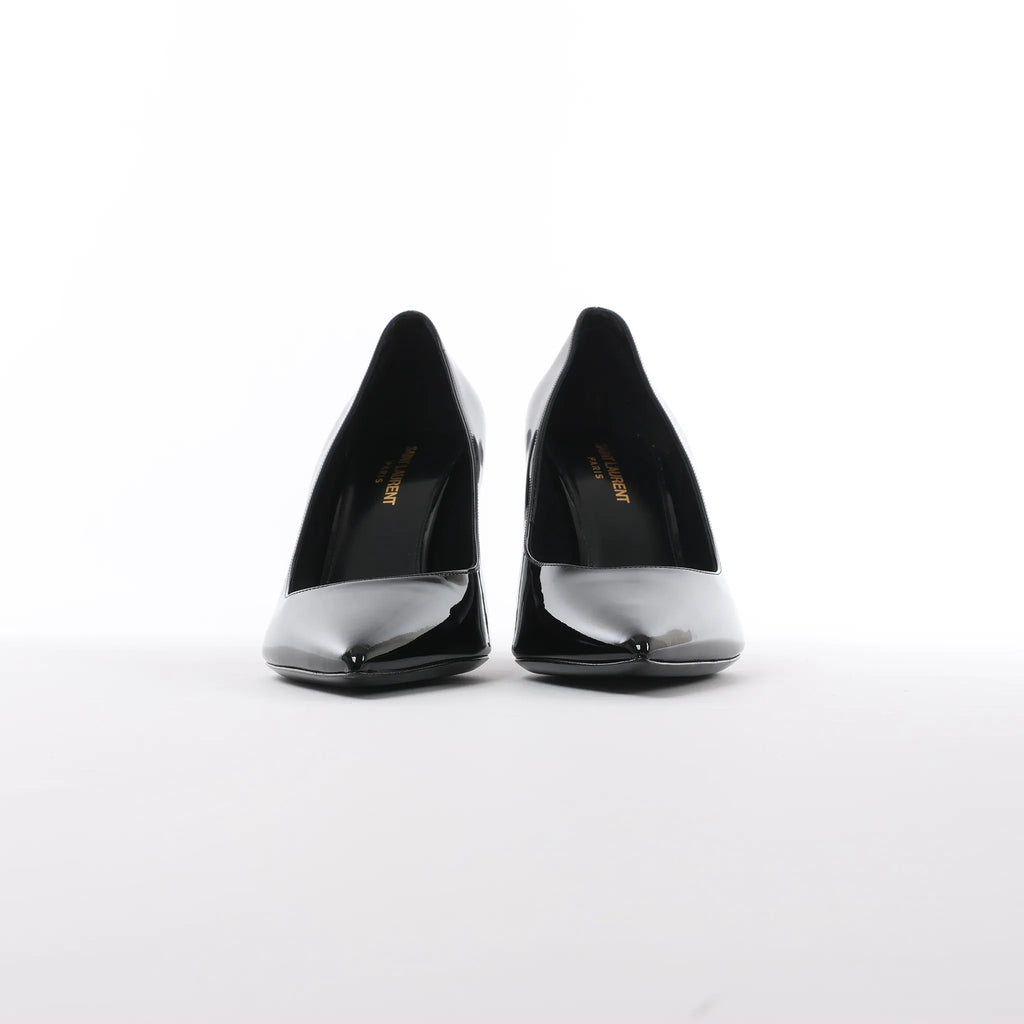 Saint Laurent Opium Patent Leather Heels in Black 484160, Size 40 EU