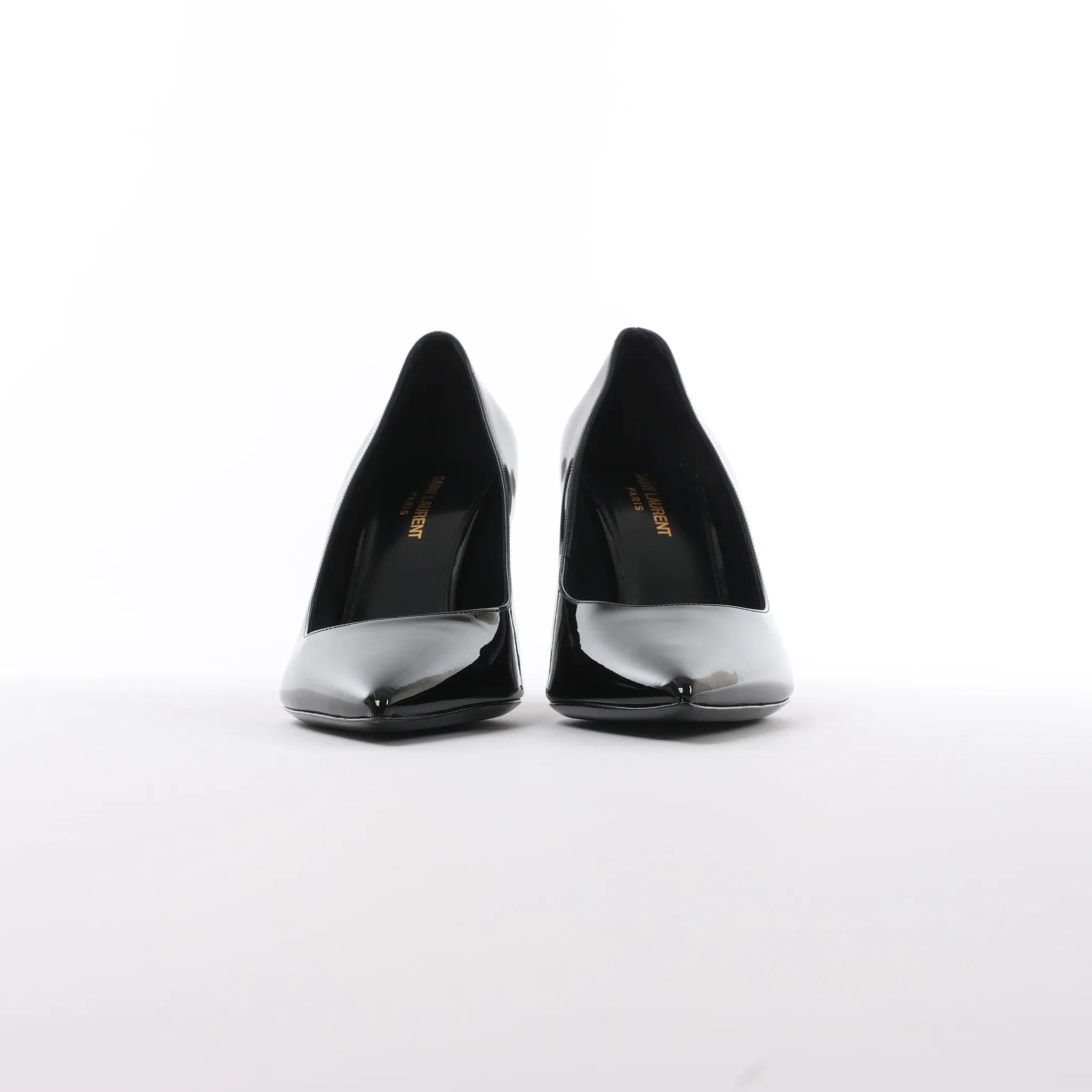Saint Laurent Opium Patent Leather Heels in Black 484160, Size 40 EU