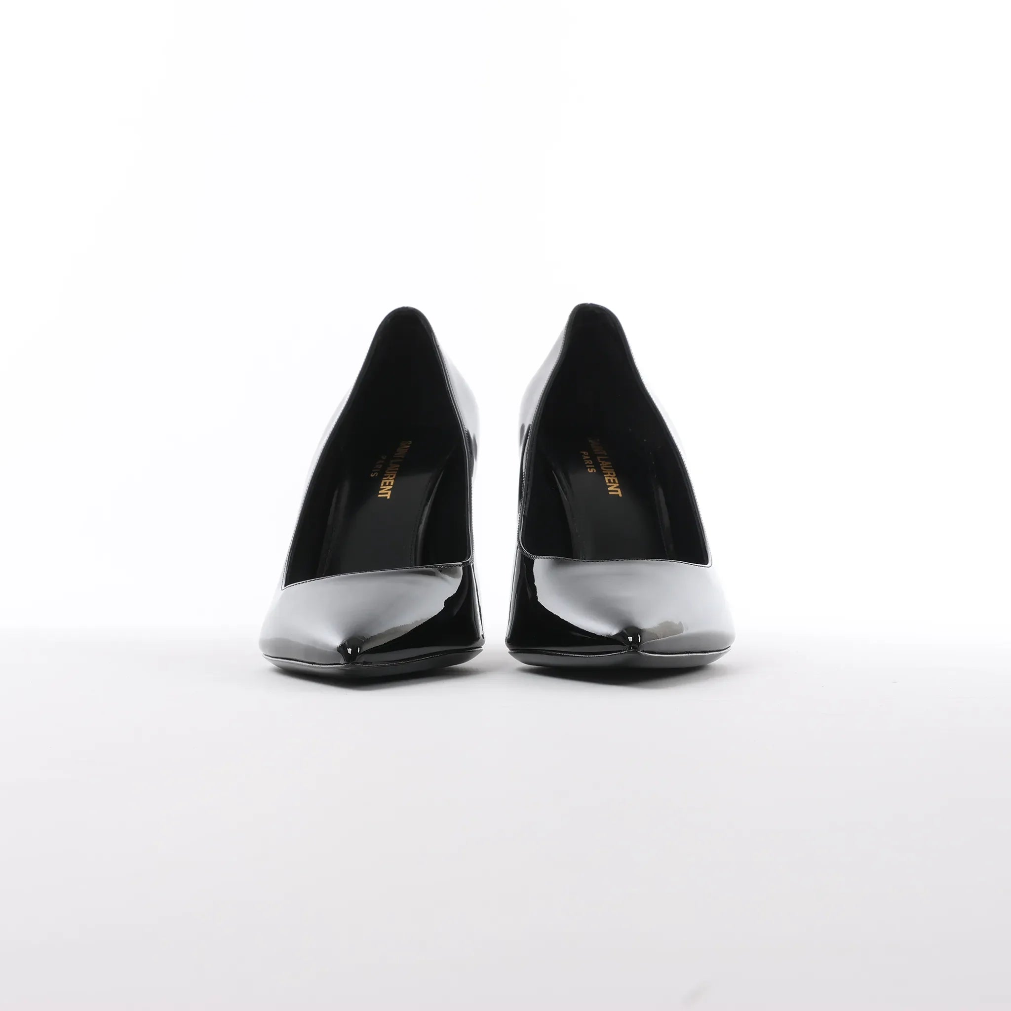 Saint Laurent Opium Patent Leather Heels in Black 484160, Size 40 EU