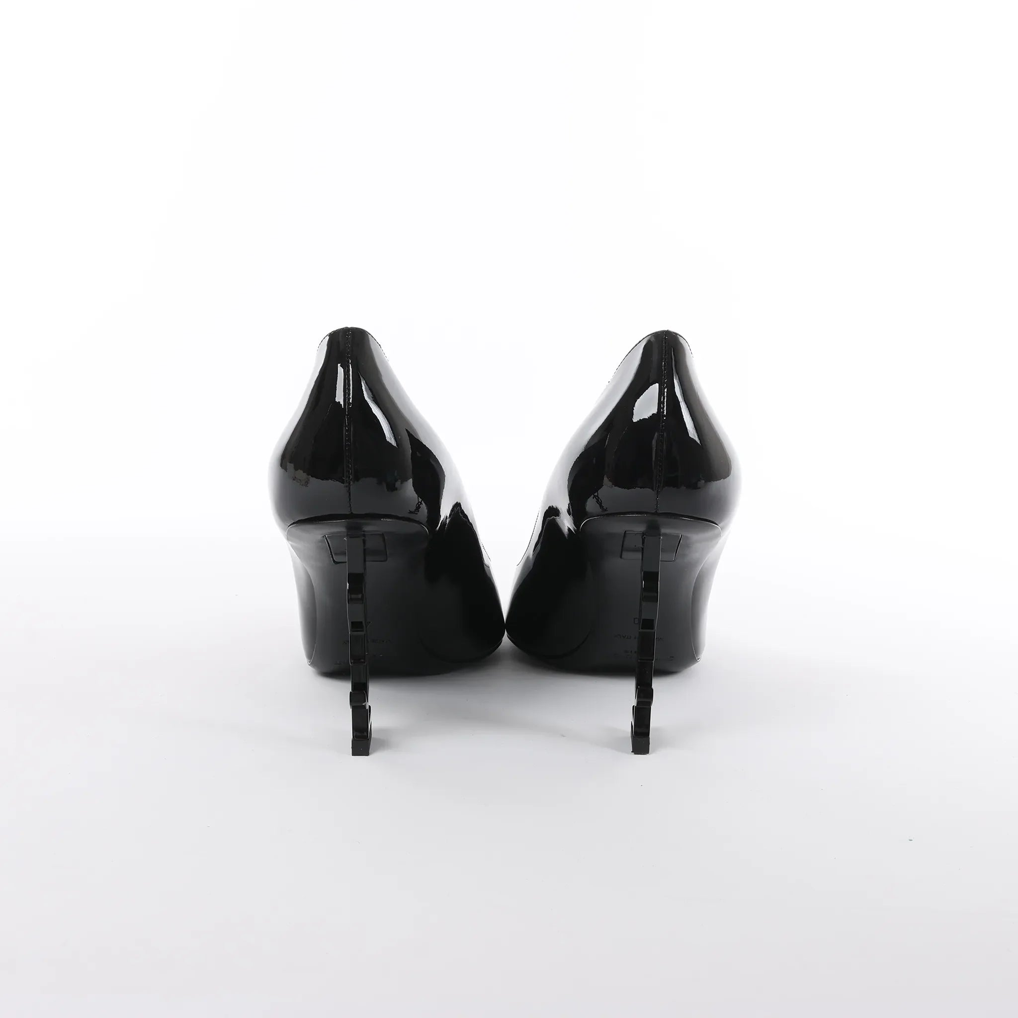 Saint Laurent Opium Patent Leather Heels in Black 484160, Size 40 EU