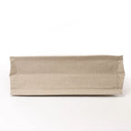 Saint Laurent Rive Gauche Large Tote Bag in Printed Canvas and Leather in Beige 499290