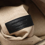 Saint Laurent Rive Gauche Large Tote Bag in Printed Canvas and Leather in Beige 499290