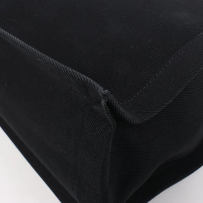 Grand sac cabas Saint Laurent Rive Gauche en toile imprimée et cuir noir 509415