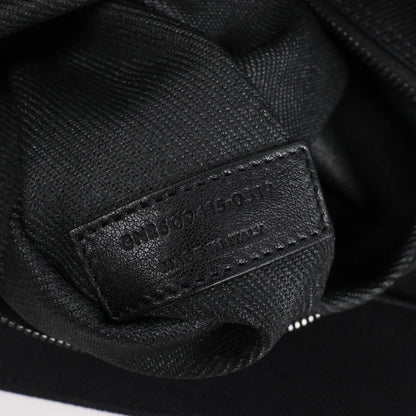 Saint Laurent Rive Gauche Large Tote Bag in Printed Canvas and Leather in Black 509415