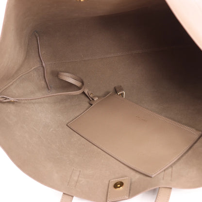 Saint Laurent Paris Shopping Leather Shoulder Bag in Beige 394195