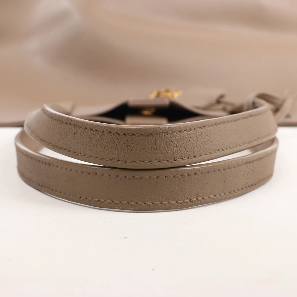 Saint Laurent Paris Shopping Leather Shoulder Bag in Beige 394195