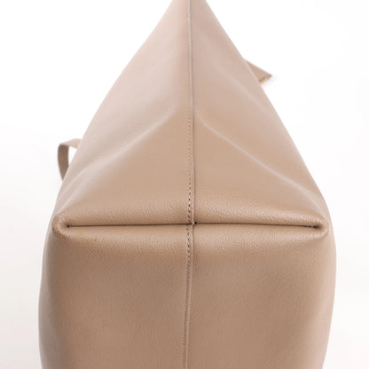Saint Laurent Paris Shopping Leather Shoulder Bag in Beige 394195